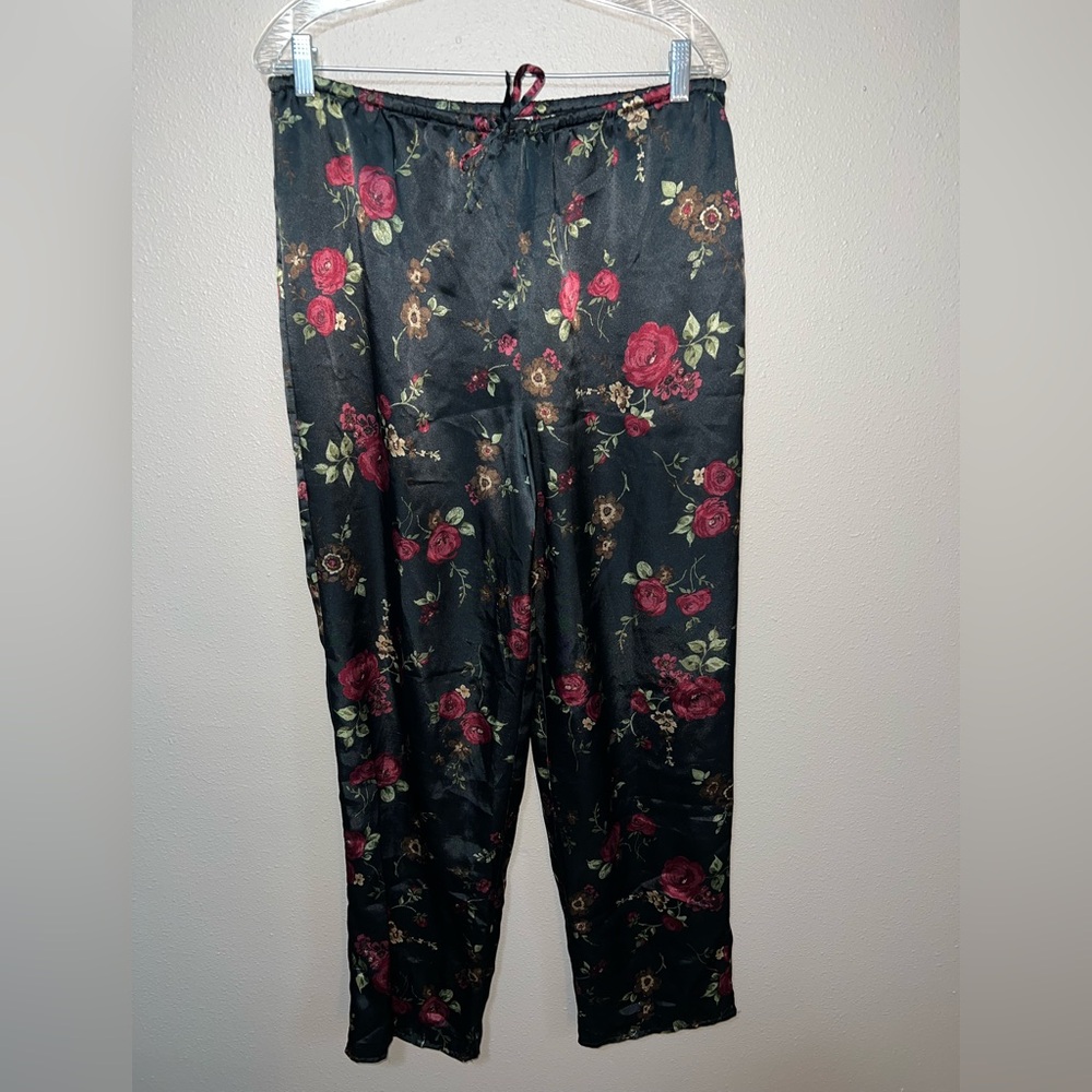 Floral Black Lounge Pants